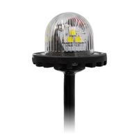 Hidden Strobe Blue Marker Lights - 1 Inch, 9 LED